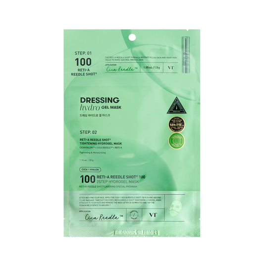 VT Cosmetics Reti-A Reedle Shot 100 2Step Hydrogel Mask 1pc - Shop at Glowii Beauty