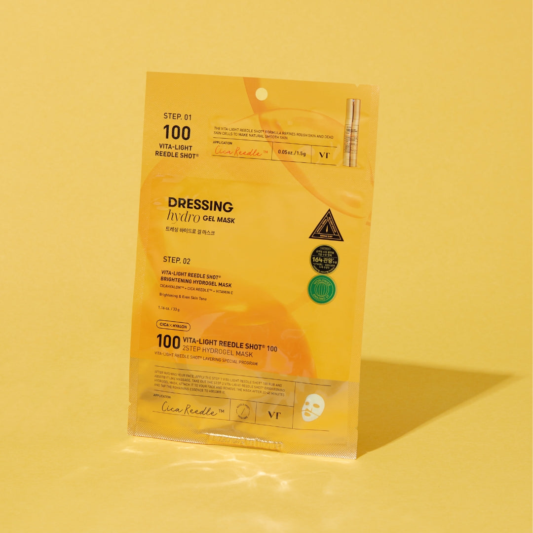 VT Cosmetics Vita-light Reedle Shot 100 2Step Hydrogel Mask 1pc - Shop at Glowii Beauty