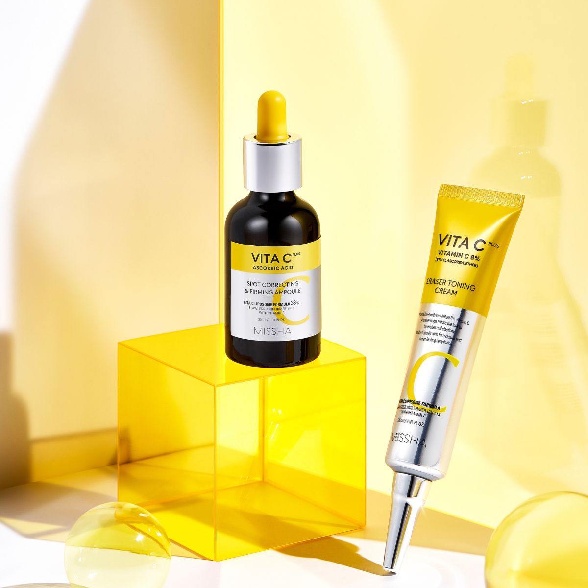 Missha Vita C Plus Eraser Toning Cream 30ml  - Glowii Beauty