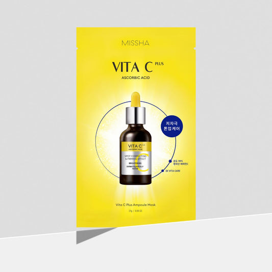 Missha Vita C Plus Ampoule Mask 27g  - Glowii Beauty