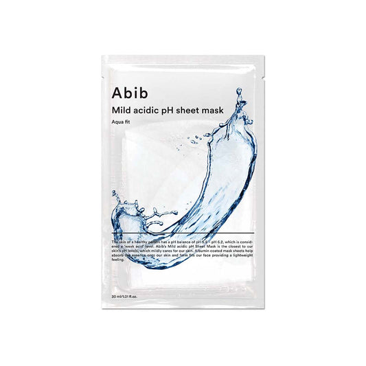 AbibMild Acidic pH Sheet Mask Aqua Fit 1pc - Shop now at Glowii Beauty