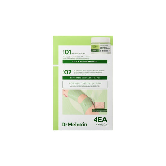 Dr.Melaxin Cactox Pore Relief Jelly Cream Hydrogel Mask Box [4pcs] | Glowii Beauty