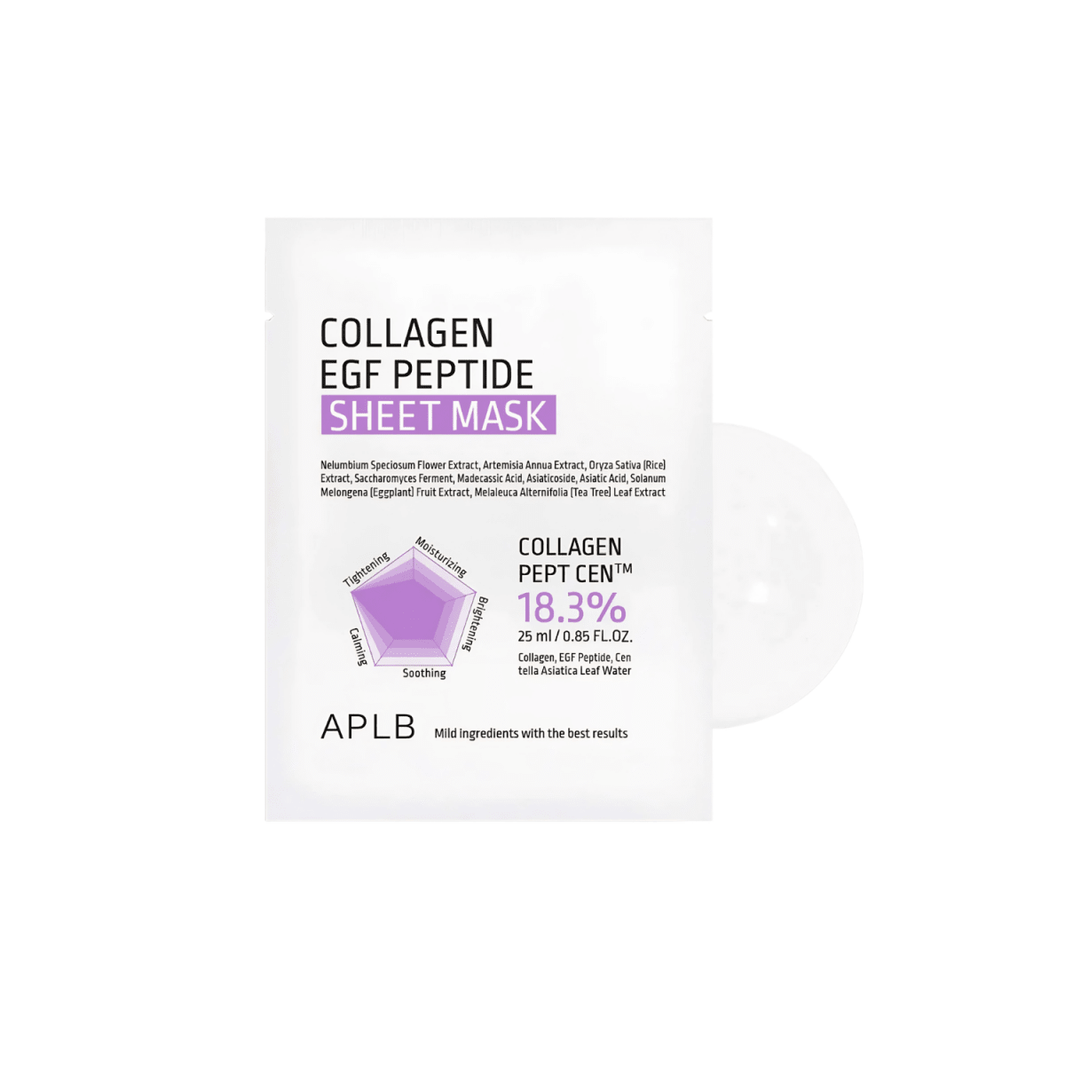 APLB Collagen Egf Peptide Sheet Mask 1pc | Glowii Beauty