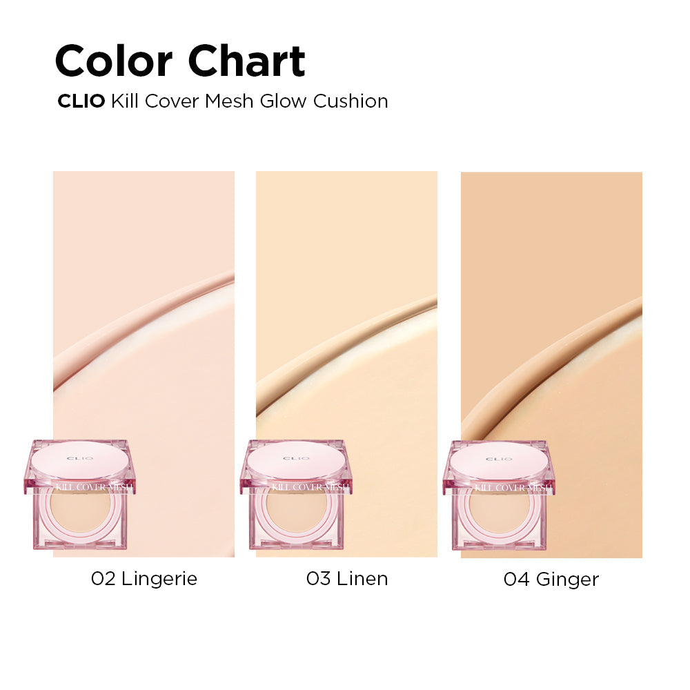 ClioKill Cover Mesh Glow Cushion + Refill (3 Colours)