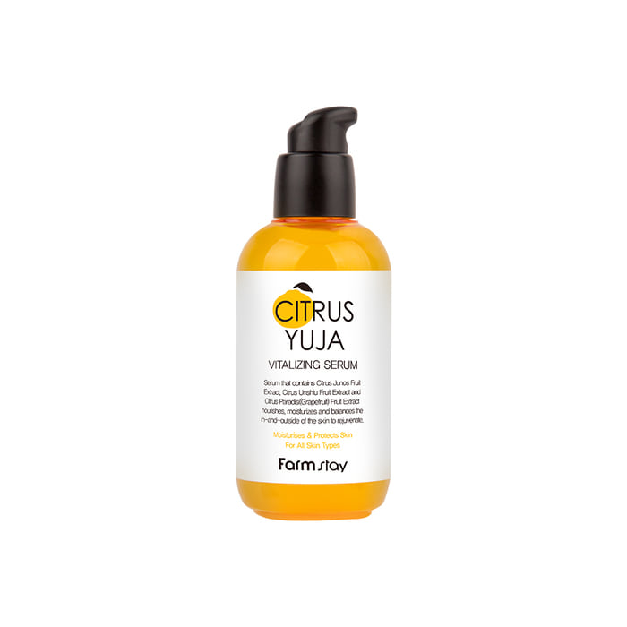 Farmstay Citrus Yuja Vitalizing Serum 100ml  - Glowii Beauty