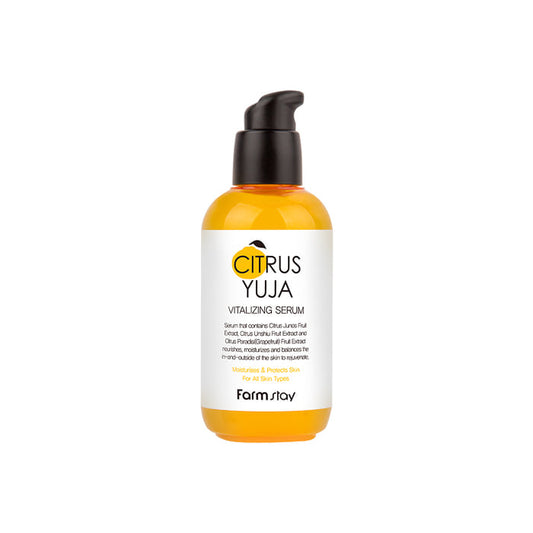 Farmstay Citrus Yuja Vitalizing Serum 100ml  - Glowii Beauty