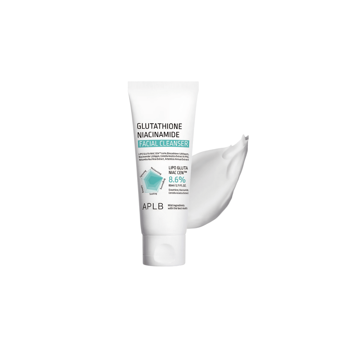 APLB Glutathione Niacinamide Facial Cleanser 80ml | Glowii Beauty