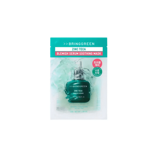 Bring Green Green Zinc Teca Blemish Serum Soothing Mask [1pc] | Glowii Beauty