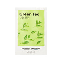 Missha Airy Fit Sheet Mask [Green Tea] 1pc  - Glowii Beauty