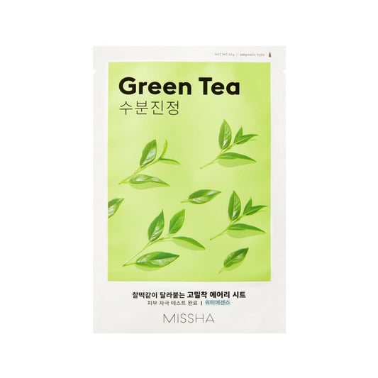 Missha Airy Fit Sheet Mask [Green Tea] 1pc  - Glowii Beauty