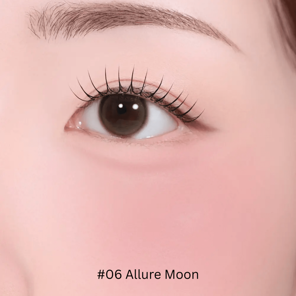 Hince Half-Moon Cheek Cream to Powder Blush in a compact, half-moon shape with soft pink color on skin.