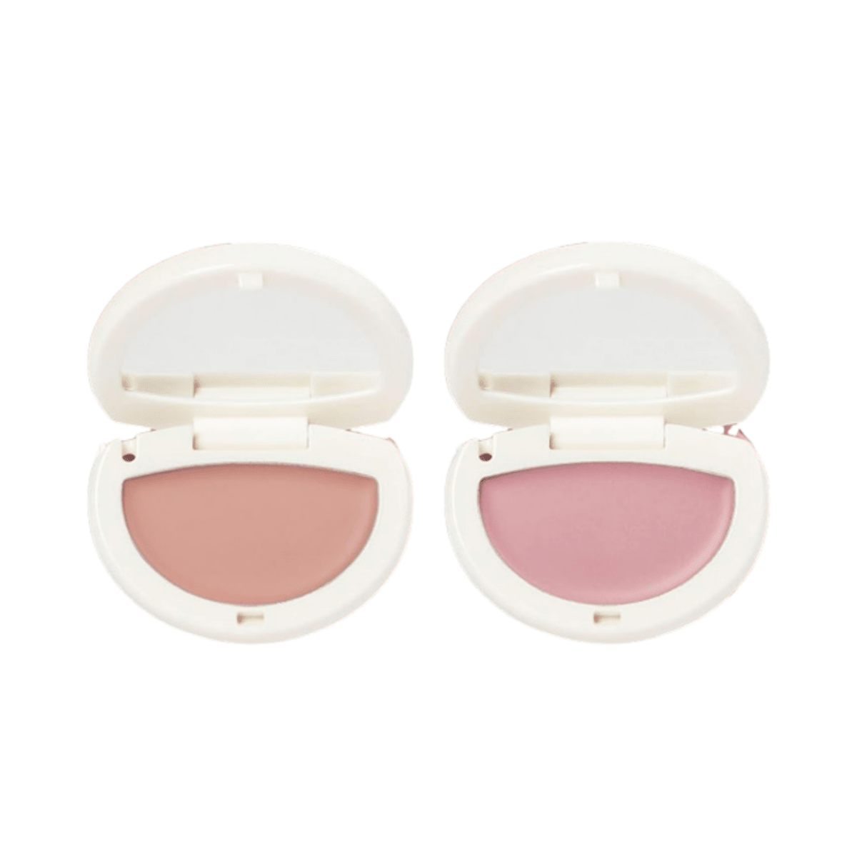 Hince Half-Moon Cheek blush in Chill Voyage edition, cream-to-powder formula with a half-moon shape for natural rosy cheeks.