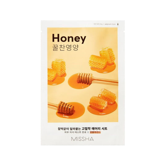 Missha Airy Fit Sheet Mask [Honey] 1pc  - Glowii Beauty