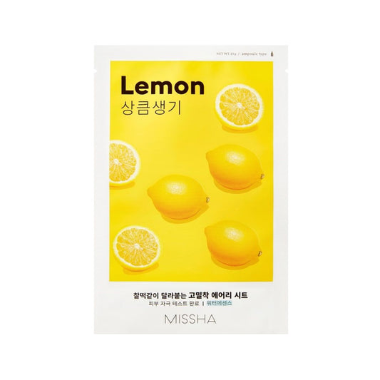 Missha Airy Fit Sheet Mask [Lemon] 1pc  - Glowii Beauty