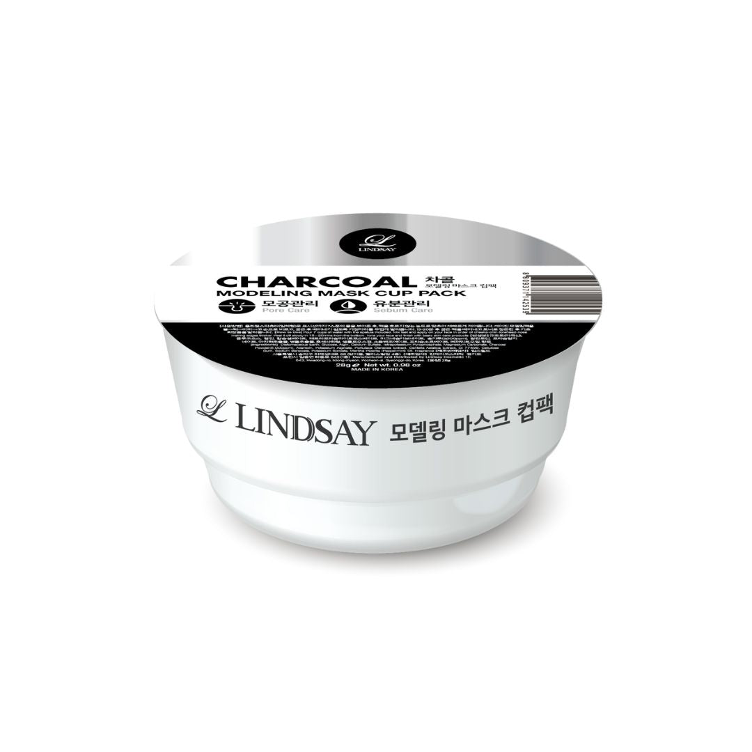 LINDSAY Modeling Mask Cup Pack Charcoal 28g  - Glowii Beauty