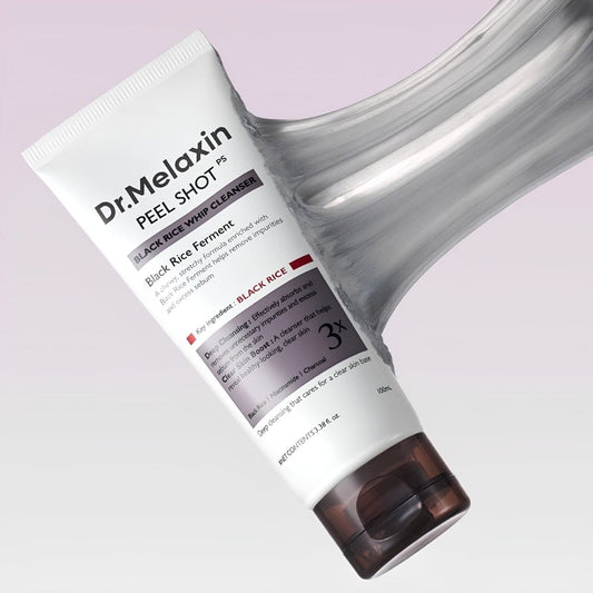 Dr.Melaxin Peel Shot Black Rice Whip Cleanser [100ml] | Glowii Beauty