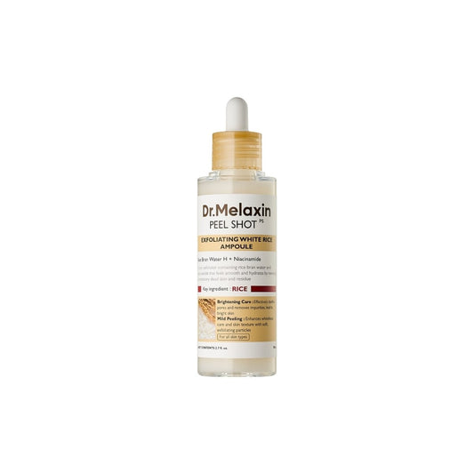Dr.Melaxin Peel Shot Exfoliating White Rice Ampoule [80ml] | Glowii Beauty