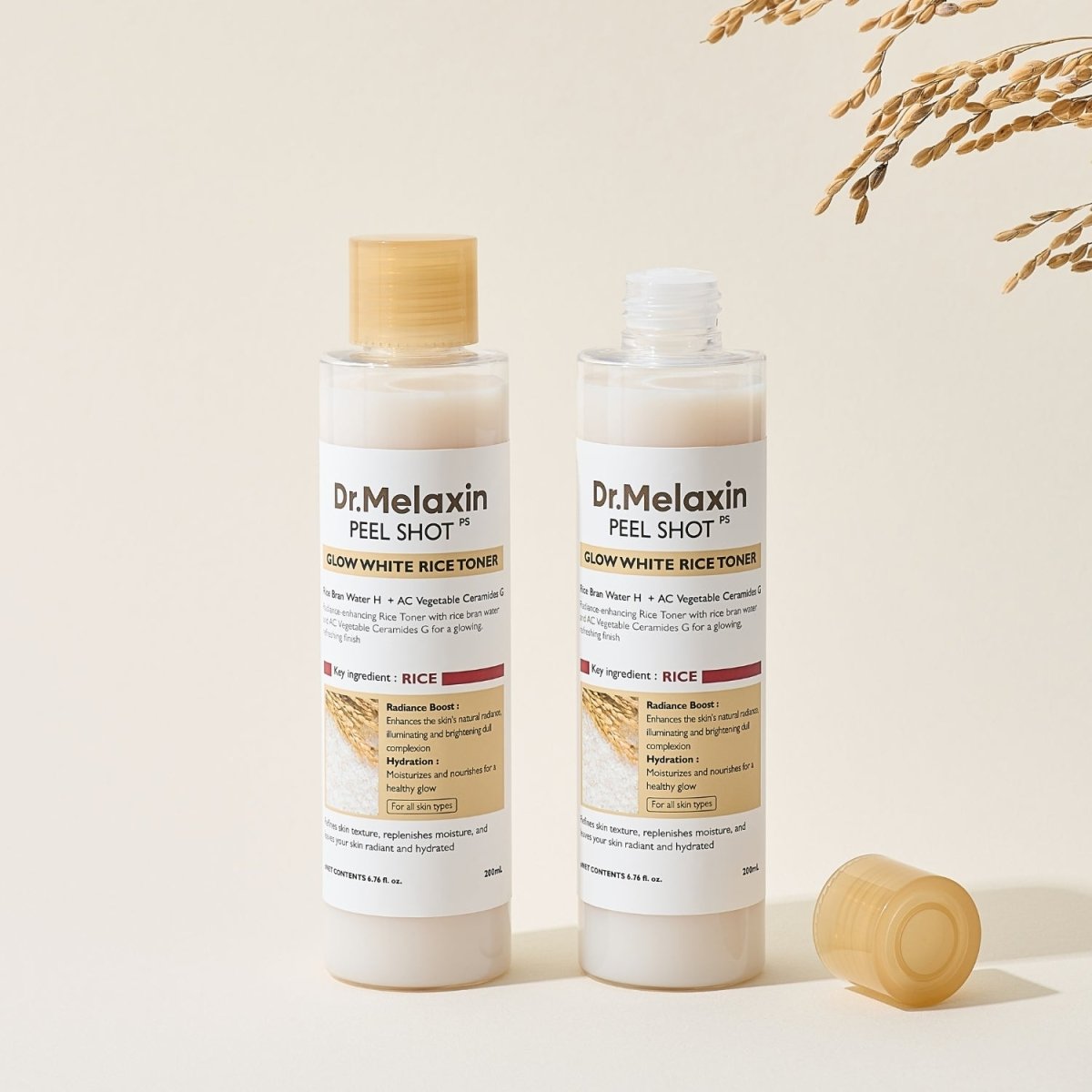 Dr.Melaxin Peel Shot Glow White Rice Toner [200ml] | Glowii Beauty