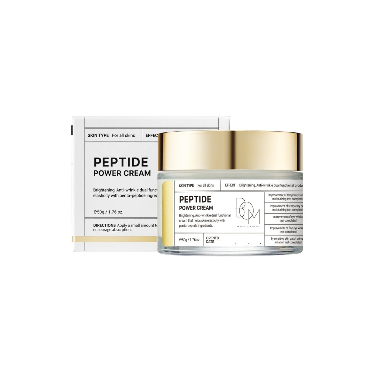 B.O.M Peptide Power Cream 50G | Glowii Beauty