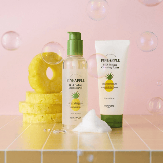 Skinfood Pineapple BHA Peeling Cleansing Foam [150ml] | Glowii Beauty