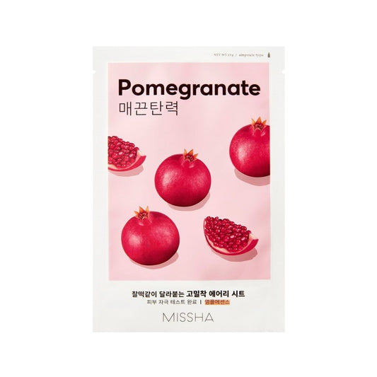 Missha Airy Fit Sheet Mask [Pomegranate] 1pc  - Glowii Beauty