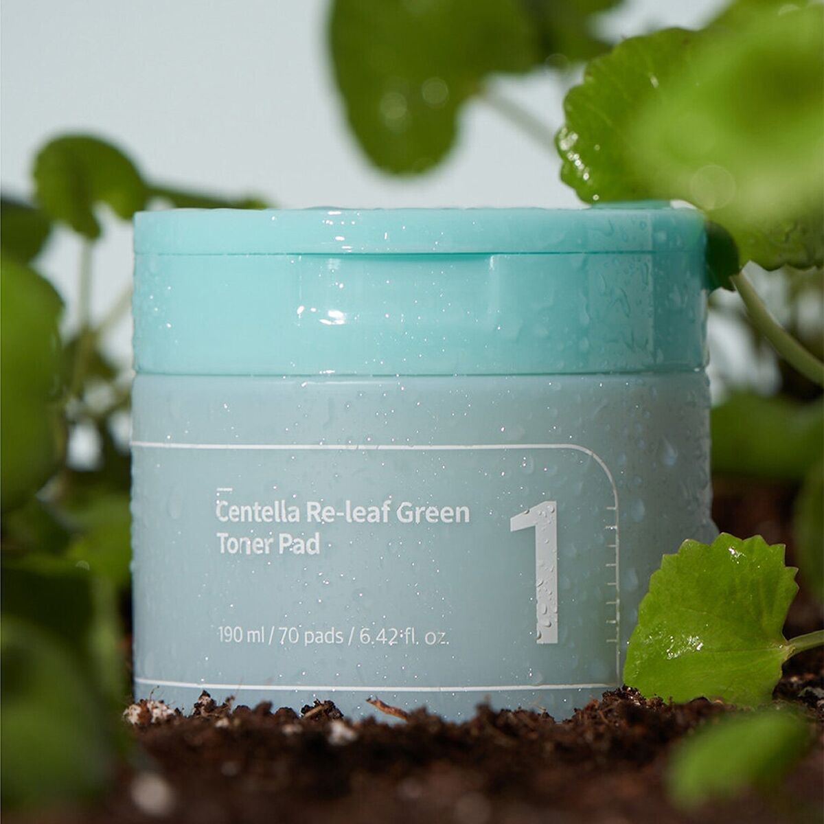 Numbuzin No. 1 Centella Re-Leaf Green Toner Pad 70pcs  - Glowii Beauty