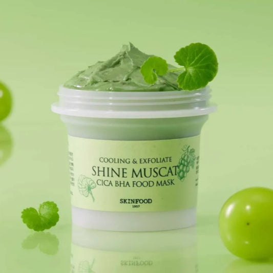 Skinfood Shine Muscat Cica BHA Food Mask [120g] | Glowii Beauty