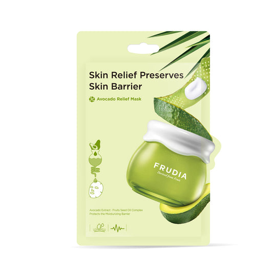Frudia Avocado Relief Cream Mask 20ml (10pcs)  - Glowii Beauty