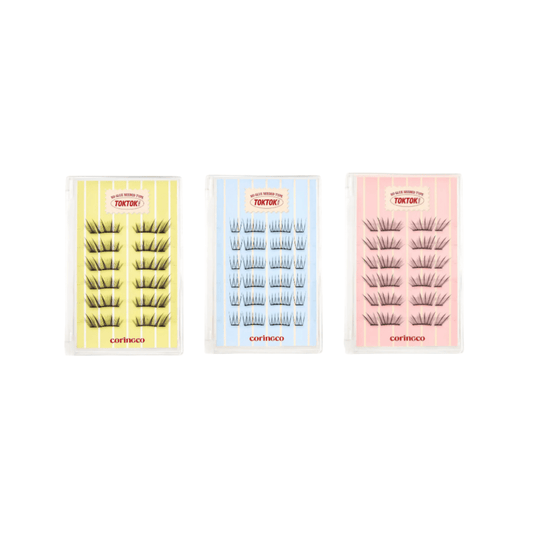 Coringco Toktokhara No Glue Half Eyelash [24pcs] | Glowii Beauty