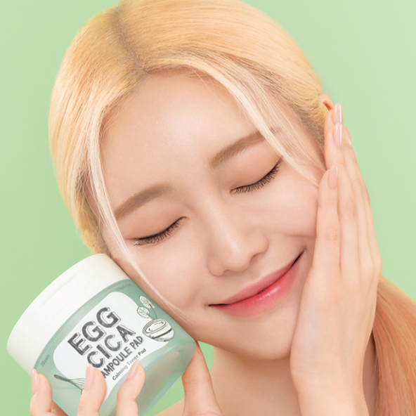 Egg Cica Ampoule Pad (70 sheets)  - Glowii Beauty