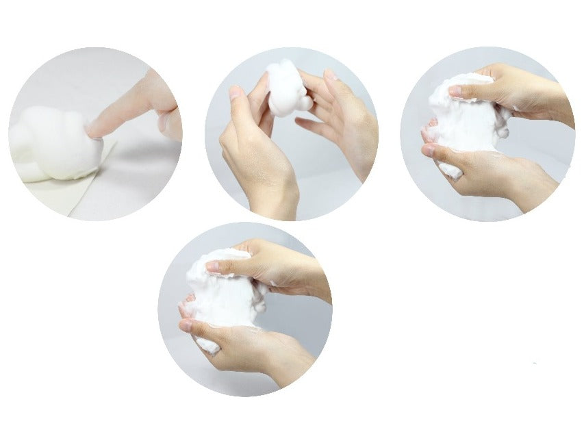 Too Cool For School Egg mousse soap foam texture